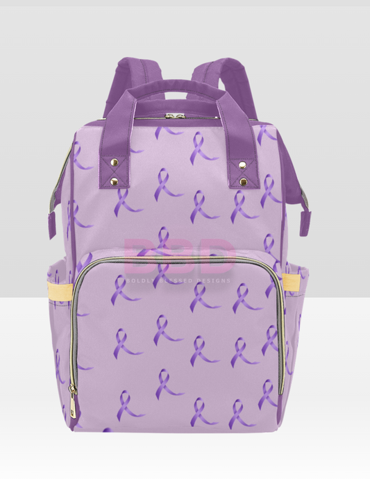 Purple Ribbon Bookbag